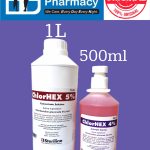 Steriline Chlorhex 4% Antiseptic Solution ( 500ml ) / 5% Concentrate Solution ( 1L )