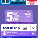 Galderma Benzac AC 5  Benzoyl peroxide 5 % water base gel  ( 60g )