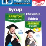 Appeton MV Hi-Q Taurine Syrup ( 120ml ) / Multivitamin Hi-Q Taurine with DHA Chewable Tablets ( 60's )