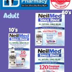 NeilMed Sinus Rinse Adult Starter Kit + 10's / 60's / 120's