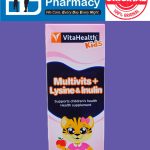 VitaHealth Kids Multivits + Lysine & Inulin ( 120ml ) Vita Health Multivitamins