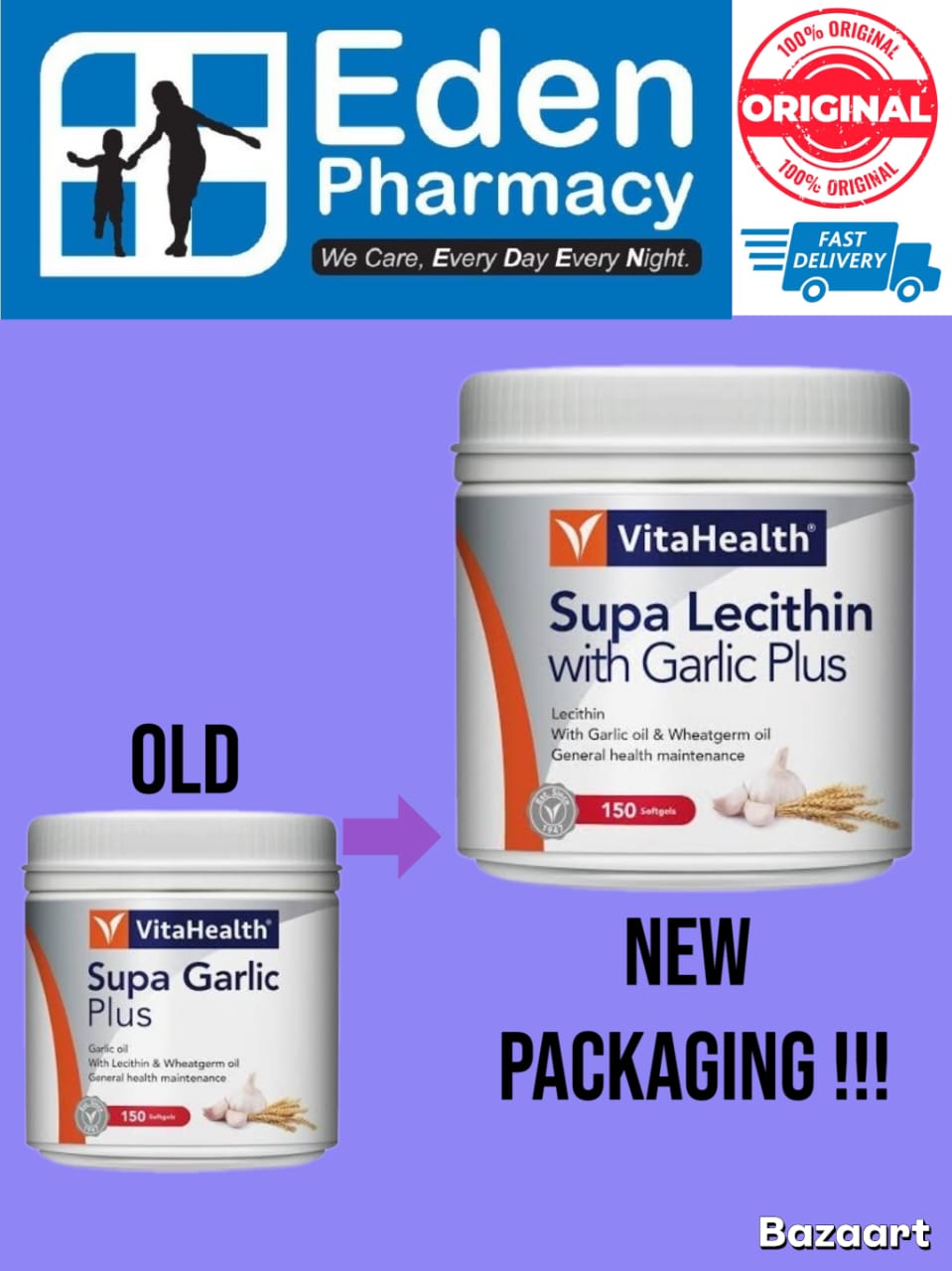 WhatsApp Image 2026-07-11 at 4.25.03 PM VitaHealth Supa Garlic Plus ( 1 x 150's ) / ( 2 x 150's ) , Vita Health - Image 1