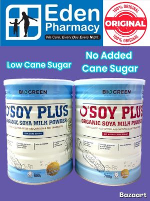 Biogreen O'Soy Plus Organic Soya Milk Powder (1 X 800g)