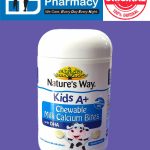 Nature's Way Kids A+ Chewable Milk Calcium Bites with DHA ( Vanilla Flavour ) ( 60's )