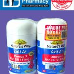 Nature's way natures way Kid A+ Omega 3 Fish Oil 511mg ( 2 x 50's ) ( Strawberry flavour )