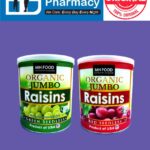 MH Food Organic Jumbo Raisins Red / Green Seedless (300g)