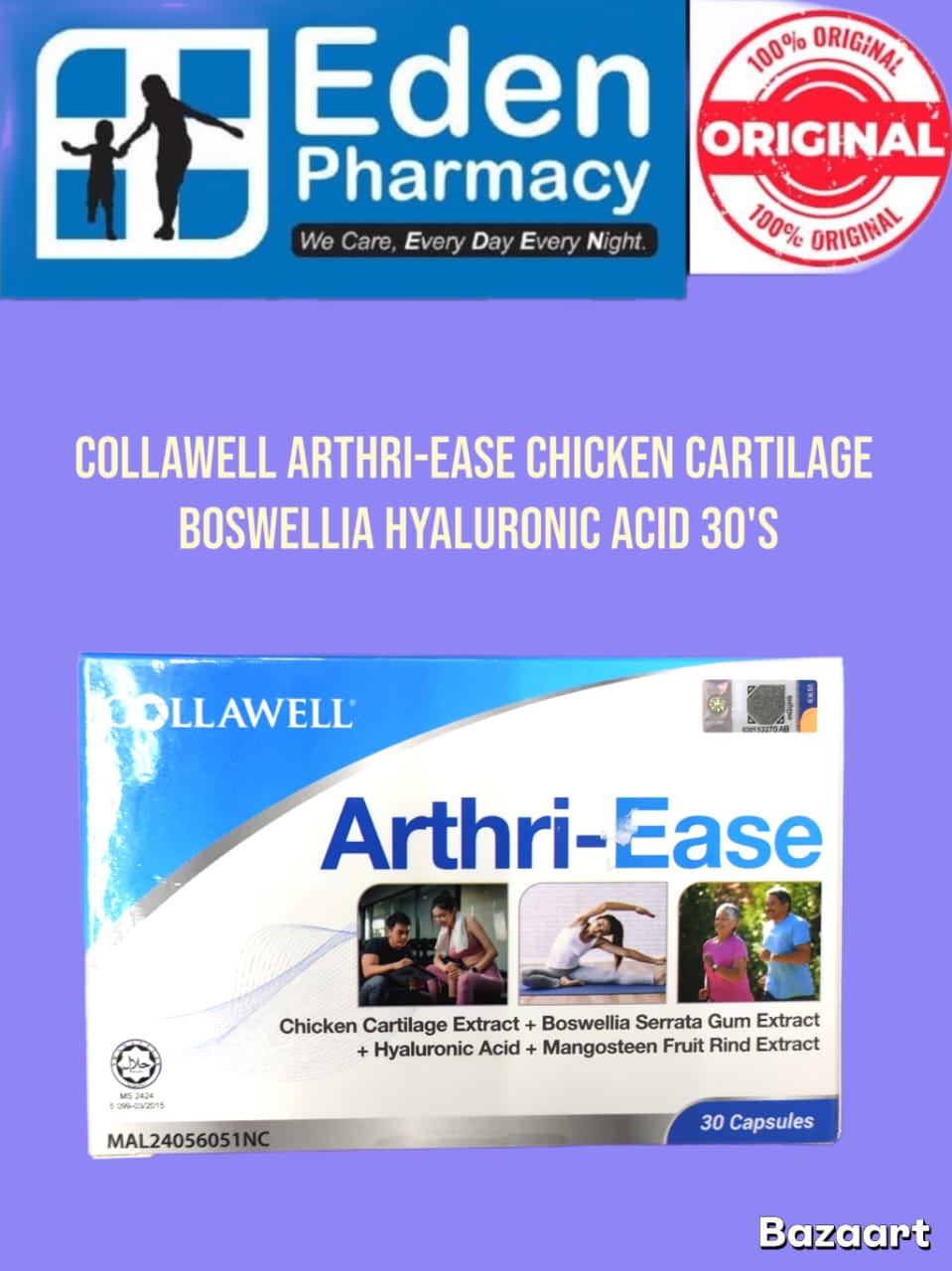 WhatsApp Image 2026-05-23 at 3.47.32 PM Collawell Arthri-Ease Chicken Cartilage Boswellia Hyaluronic 30's - Image 1