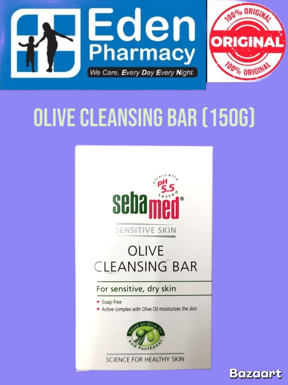 WhatsApp Image 2026-05-23 at 4.24.35 PM Sebamed Olive Cleansing Bar (150g) - Image 1
