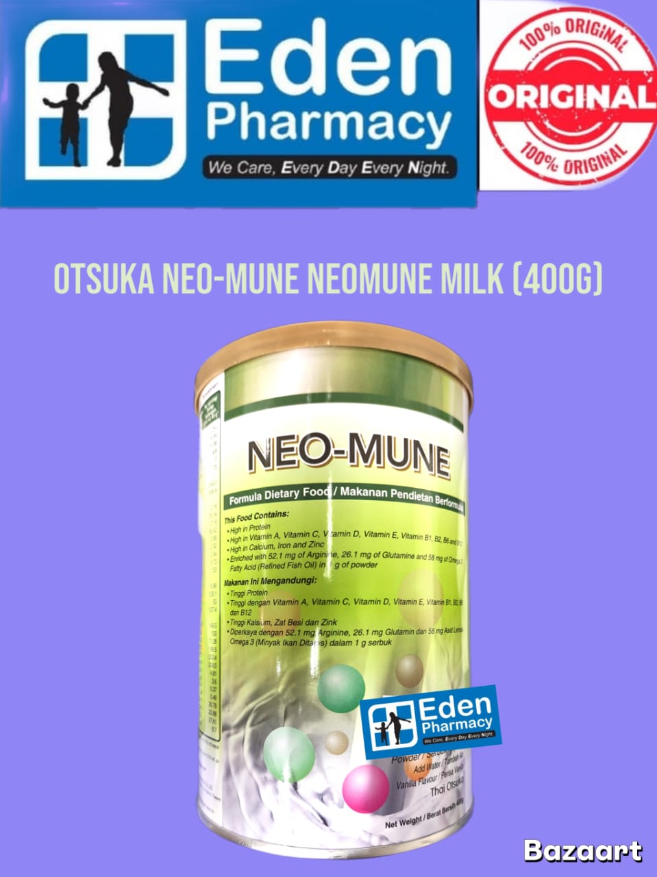 WhatsApp Image 2026-05-23 at 4.40.07 PM Otsuka Neo-mune neomune Milk (400g) - Image 1