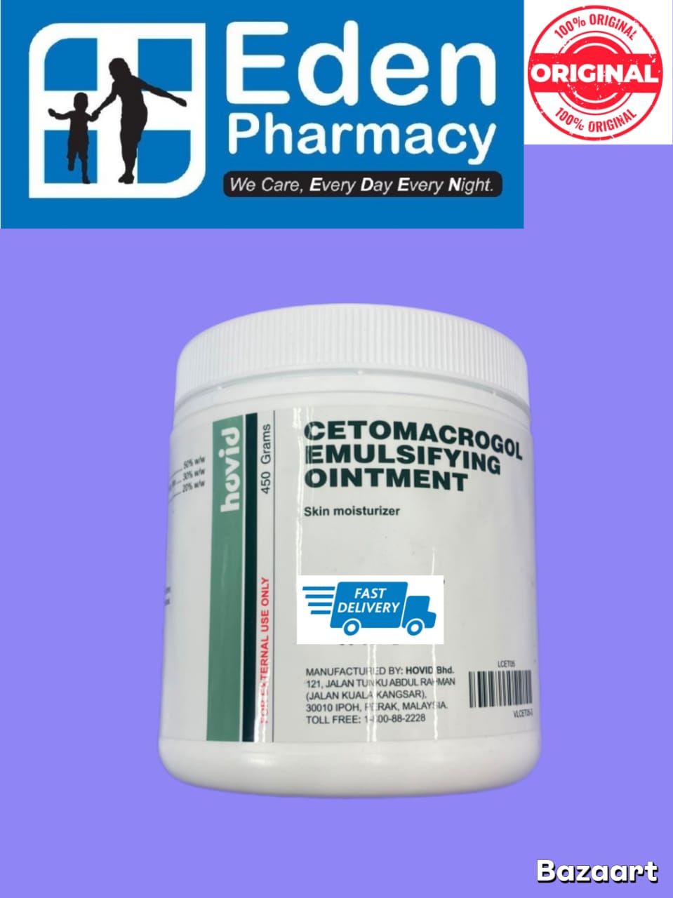 WhatsApp Image 2026-07-11 at 5.27.29 PM HOVID CETOMACROGOL EMULSIFYING OINTMENT ( 450G ) - Image 1