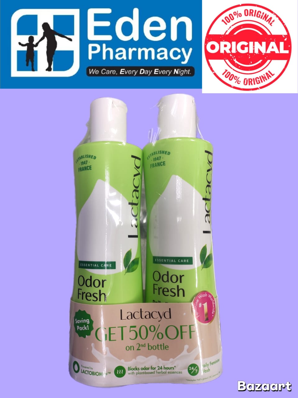 WhatsApp Image 2026-08-26 at 7.43.43 PM Lactacyd Feminine wash ( 250ml ) all day care, soft & silky, odor fresh - Image 1
