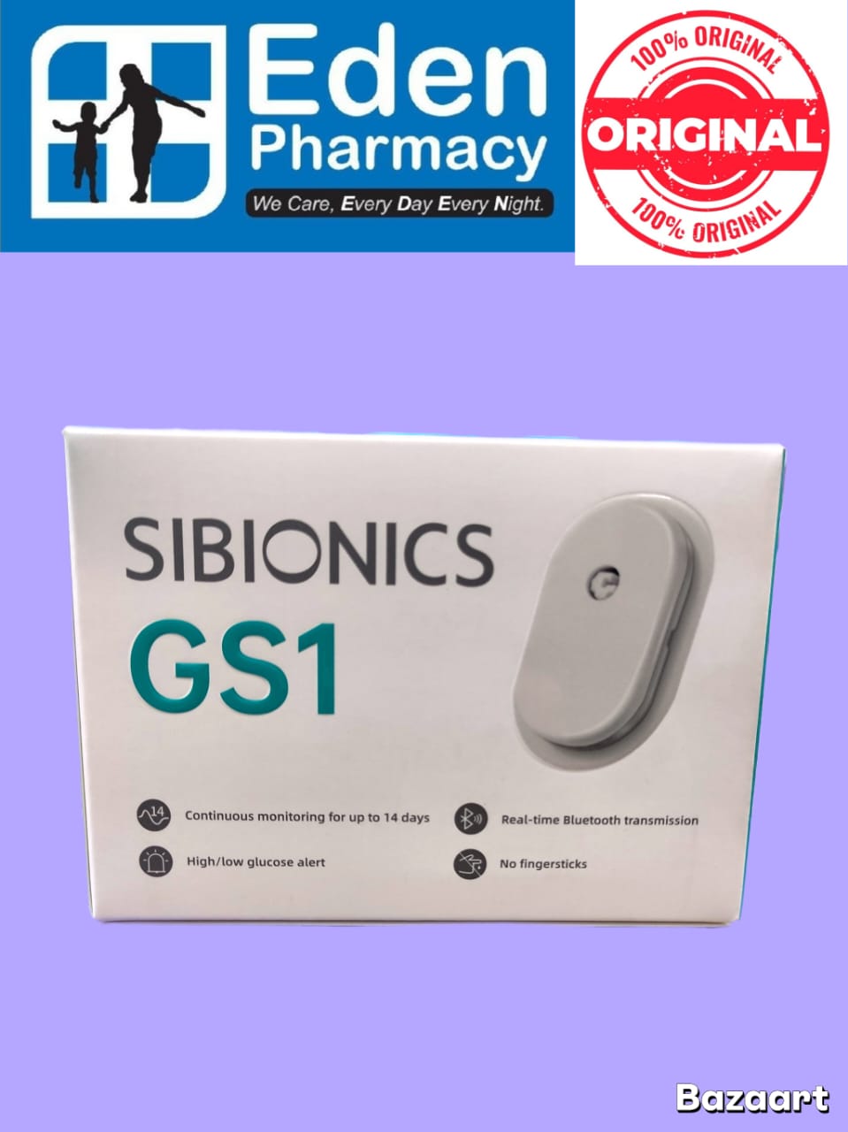 WhatsApp Image 2026-09-01 at 2.52.54 PM SIBIONICS GS1 CGM SYSTEM - Image 1