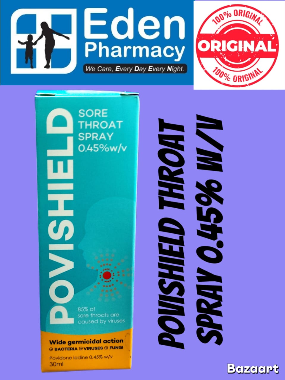 WhatsApp Image 2026-09-22 at 1.17.53 PM POVISHIELD SORE THROAT POVIDONE IODINE SPRAY ( 30ML ) - Image 1